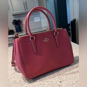 🛑 sold 🛑 Coach Fuchsia Leather Satchel